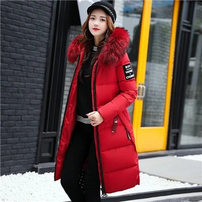 Priya - Doudoune Chic Longue Fourrure