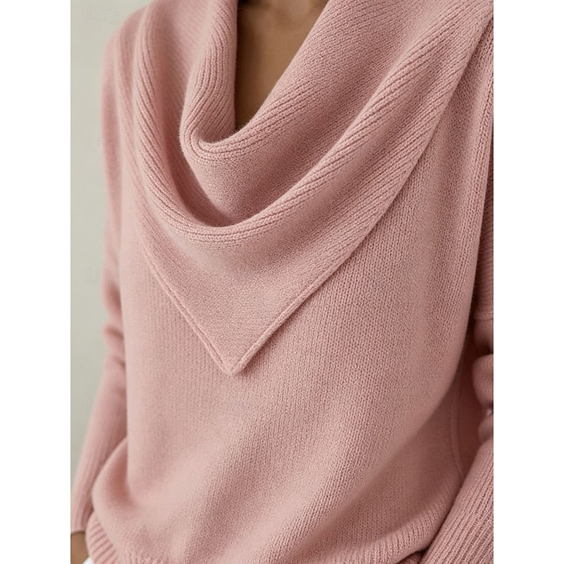 Sylvie - Pull Raffiné Maille Fine Col Bénitier