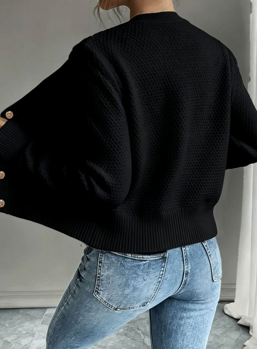 Camille - Cardigan Élégant Torsadé Boutonné