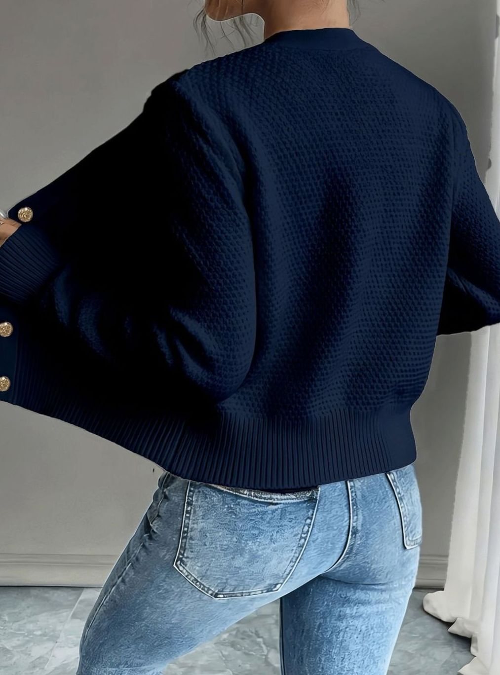 Camille - Cardigan Élégant Torsadé Boutonné