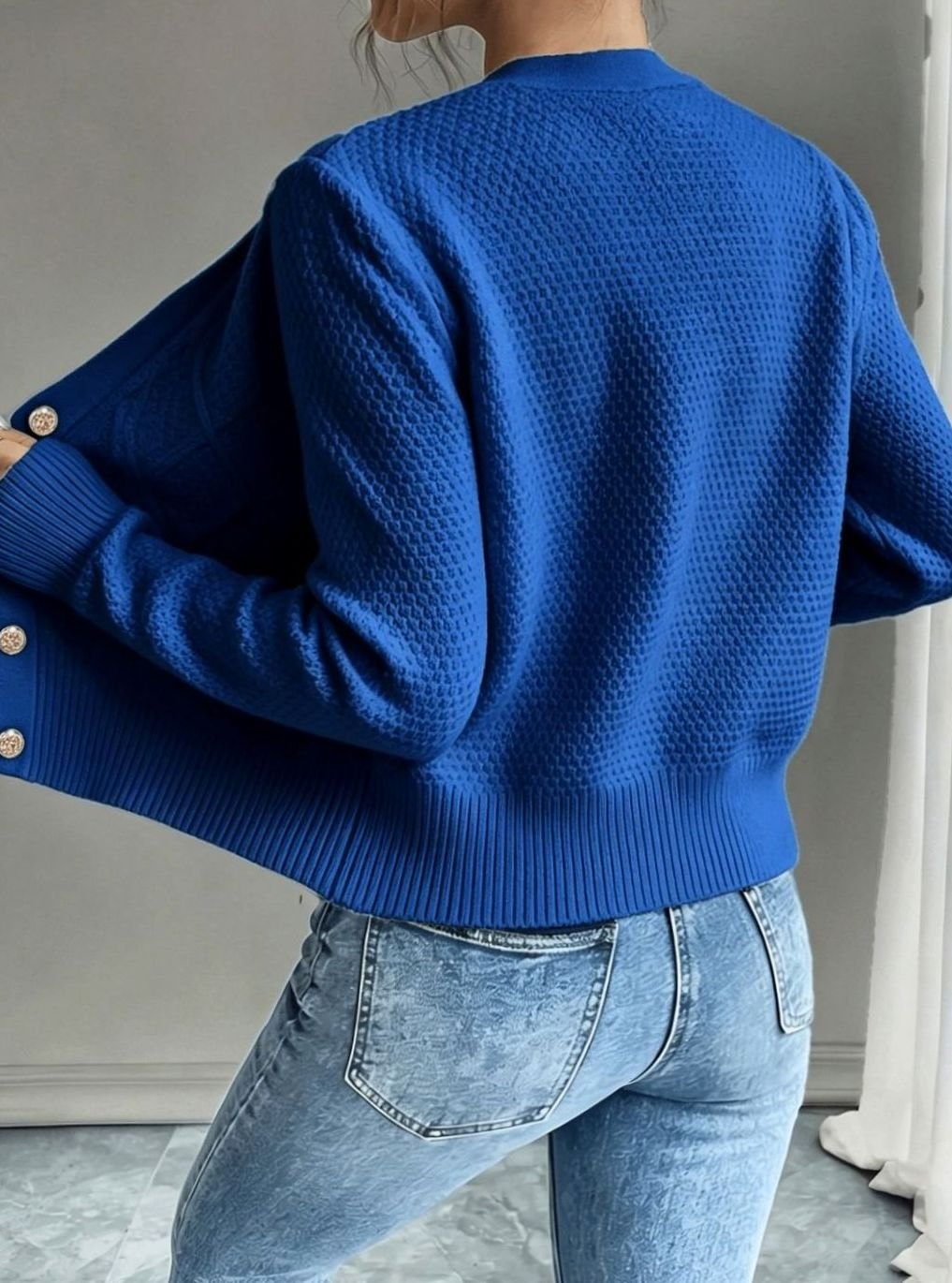 Camille - Cardigan Élégant Torsadé Boutonné