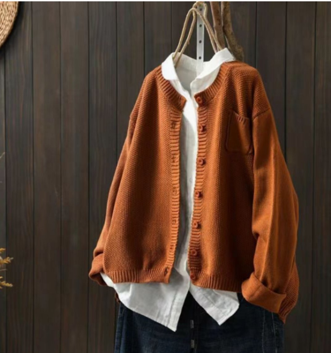 Manon - Cardigan Élégant Oversize Boutonné