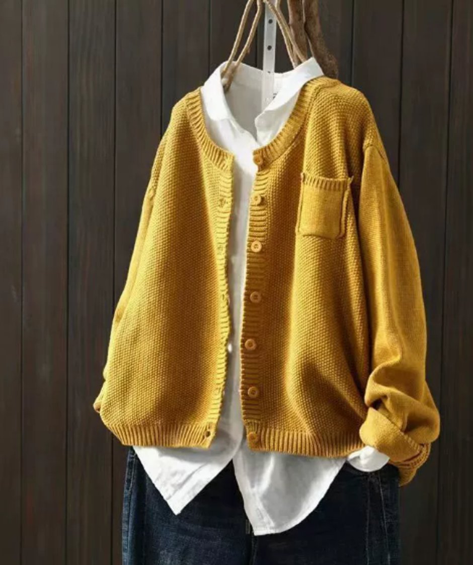 Manon - Cardigan Élégant Oversize Boutonné