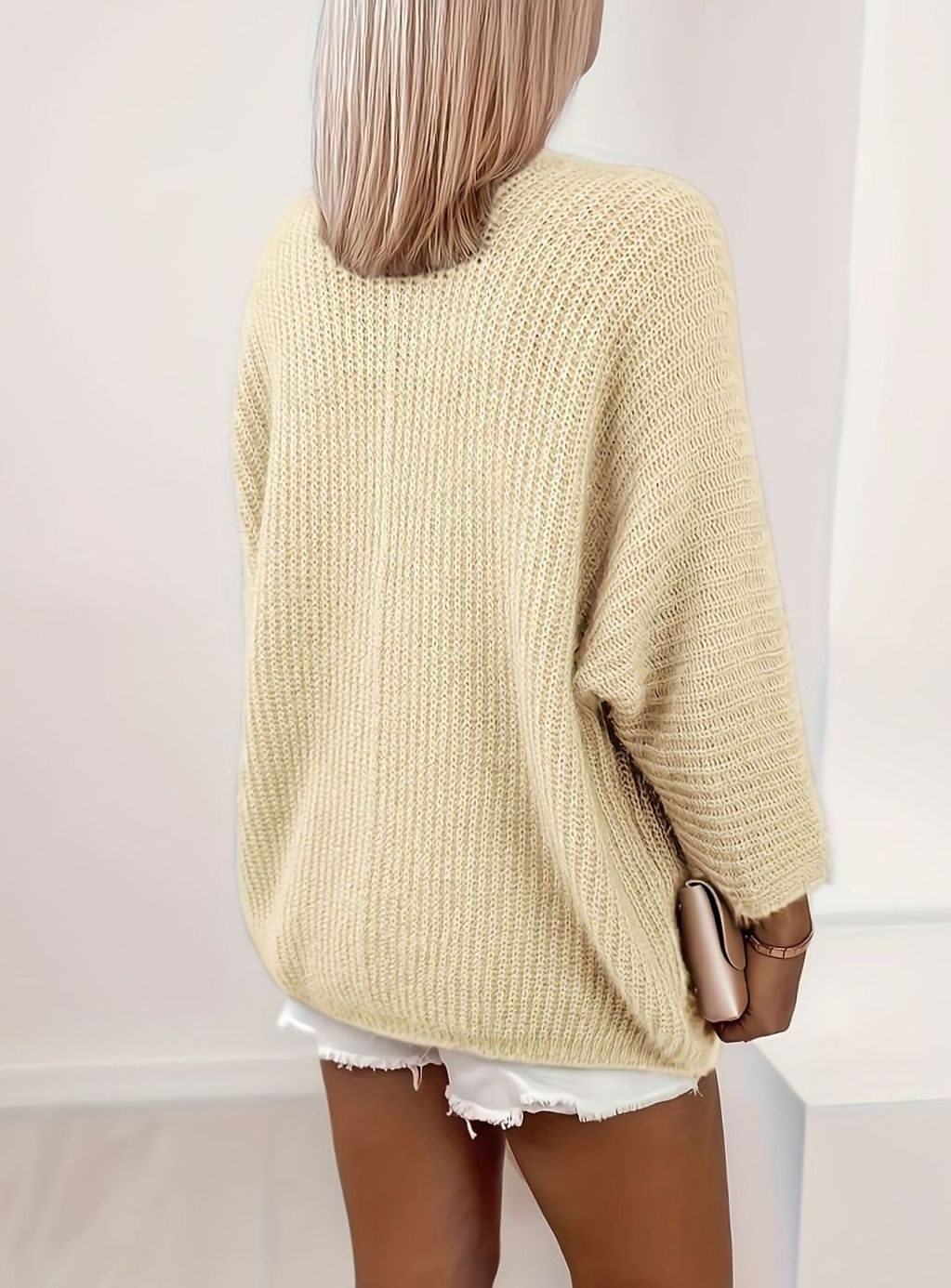 Sylvie - Cardigan Élégant Oversize Maille