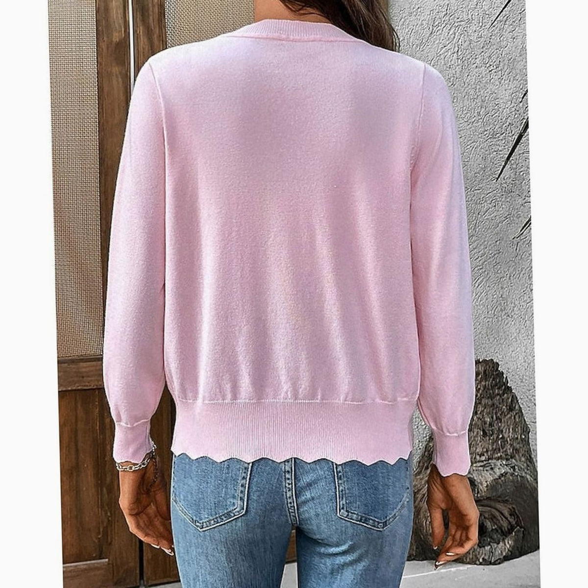 Isabelle - Cardigan Élégant Boutonné Col V