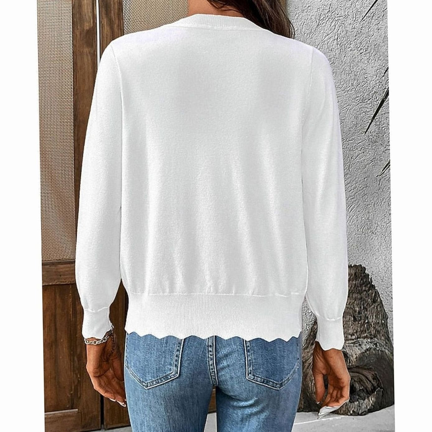 Isabelle - Cardigan Élégant Boutonné Col V