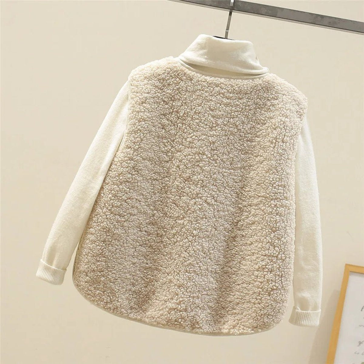 Valérie - Gilet Élégant Sherpa Sans Manches