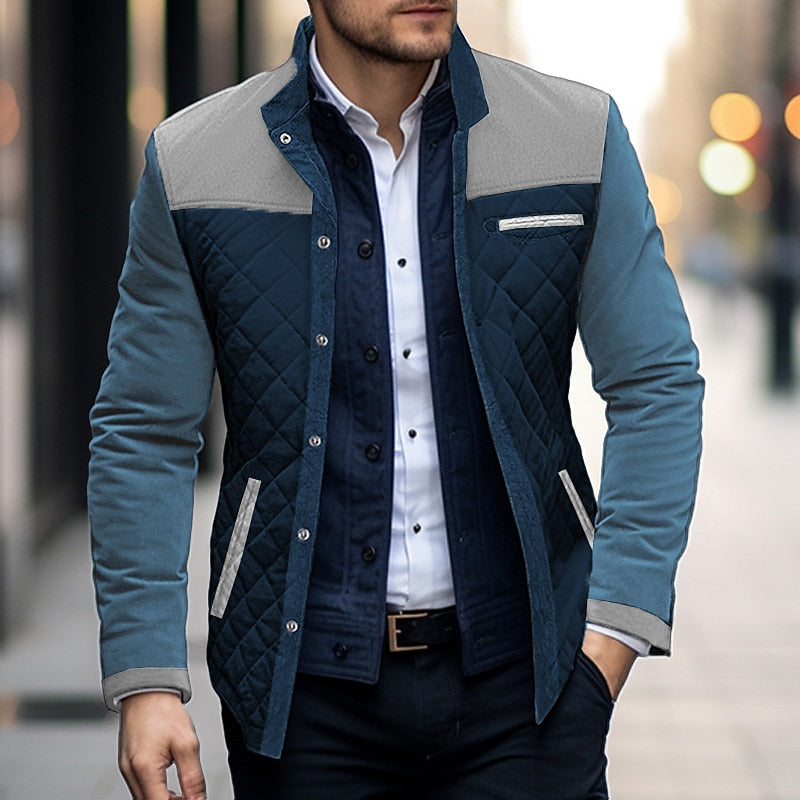 Patrick - Veste Élégante Matelassée Col Montant